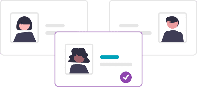 A company reviewing structured candidate profiles